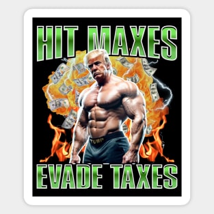Hit Maxes Evade Taxes Trump Edition Magnet
